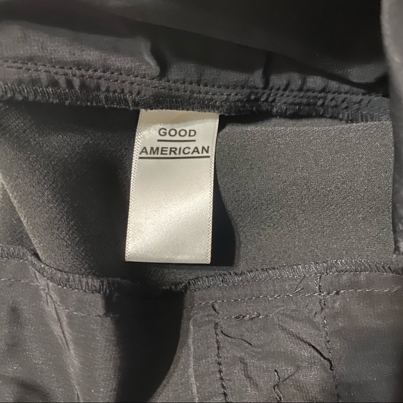 NEW Good American Executive Flared Leg With Side Slit Hem Black Dress Pants NWT - Picture 13 of 15